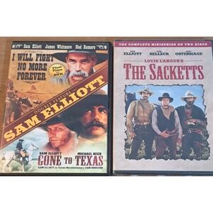 Western DVD Lot The Sacketts Louis L'Amour & Sam Elliott Double Feature